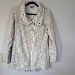 Avalanche Outdoor Supply Company Women's Heathered Knit Moto Jacket Size Large